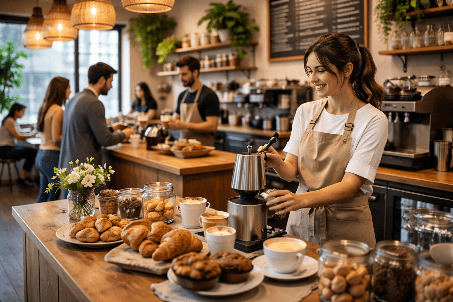 Cafes & Coffee Shops - ServSavy Restaurant POS for Crafting Community